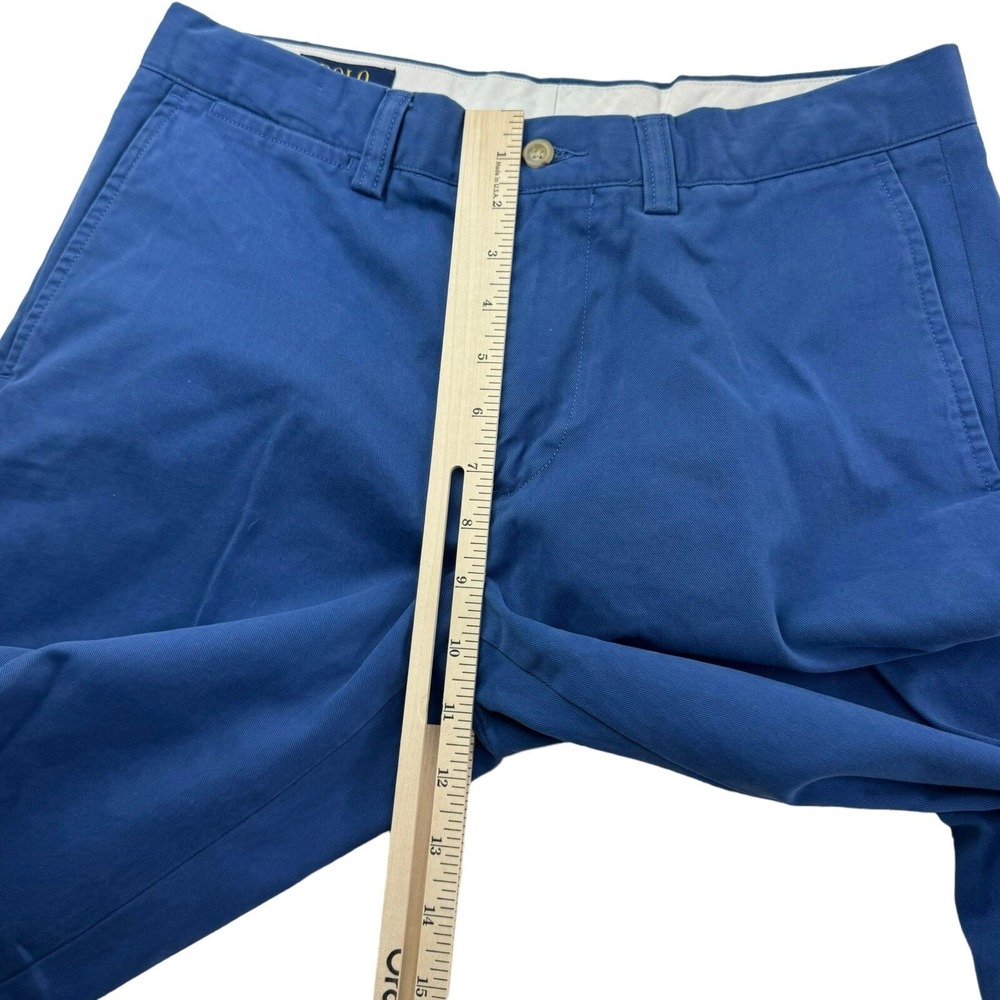 Polo Ralph Lauren Vibrant Blue Slim Fit Cotton Chino Pants Mens Size 32X32 - Picture 6 of 7